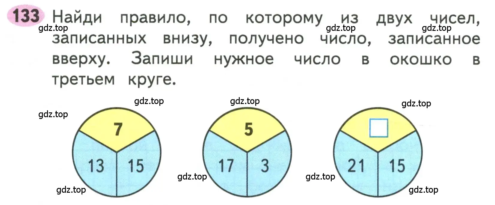 Условие номера 133 (страница 63) гдз по математике 3 класс Моро, Волкова, рабочая тетрадь 1 часть