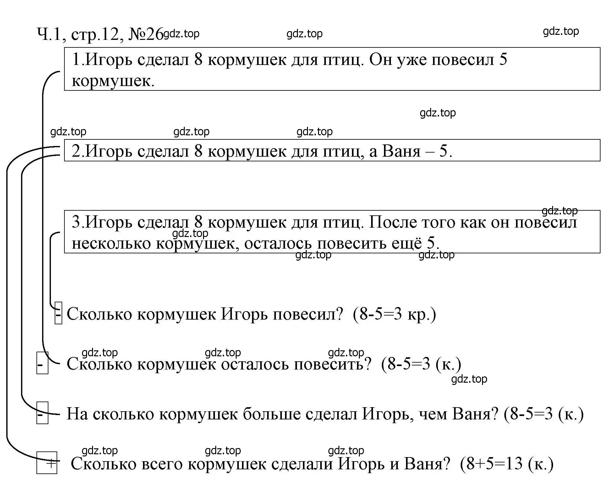 Решение номера 26 (страница 12) гдз по математике 3 класс Моро, Волкова, рабочая тетрадь 1 часть