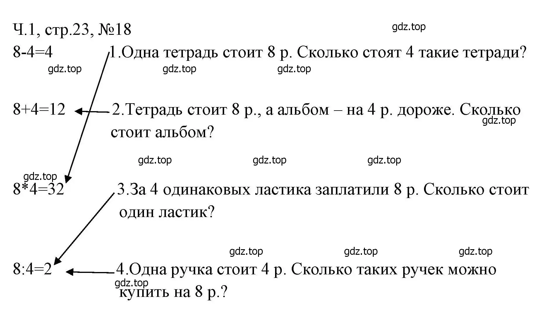 Решение номера 18 (страница 23) гдз по математике 3 класс Моро, Волкова, рабочая тетрадь 1 часть