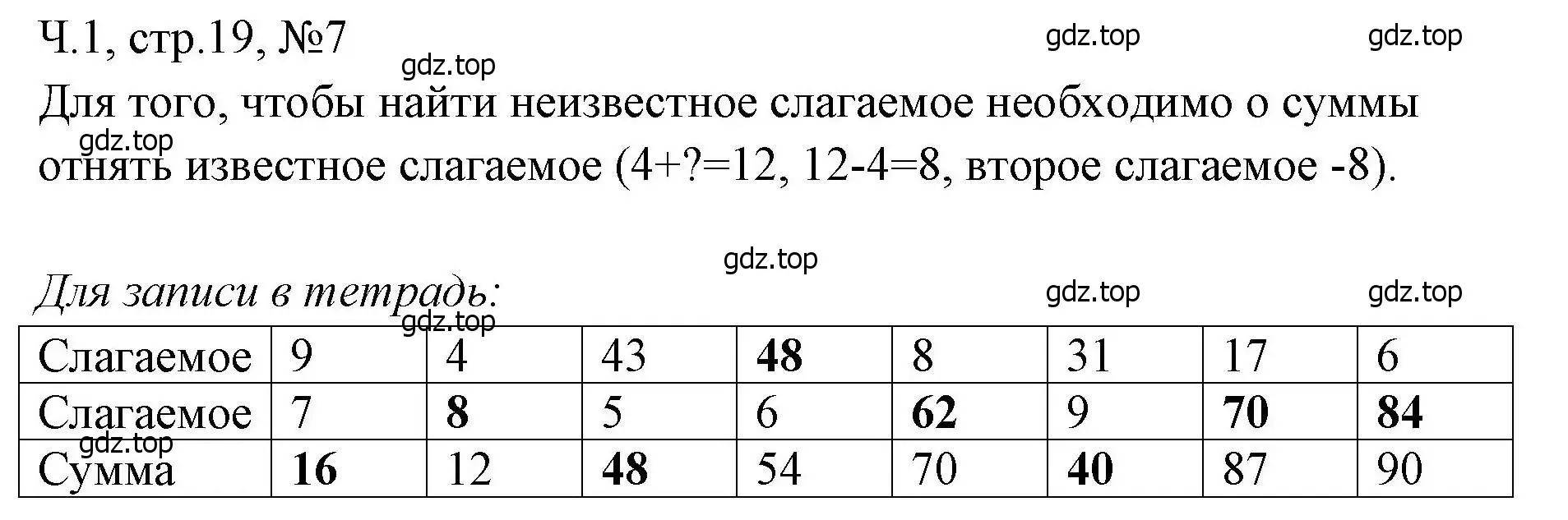 Решение номера 7 (страница 19) гдз по математике 3 класс Моро, Волкова, рабочая тетрадь 1 часть