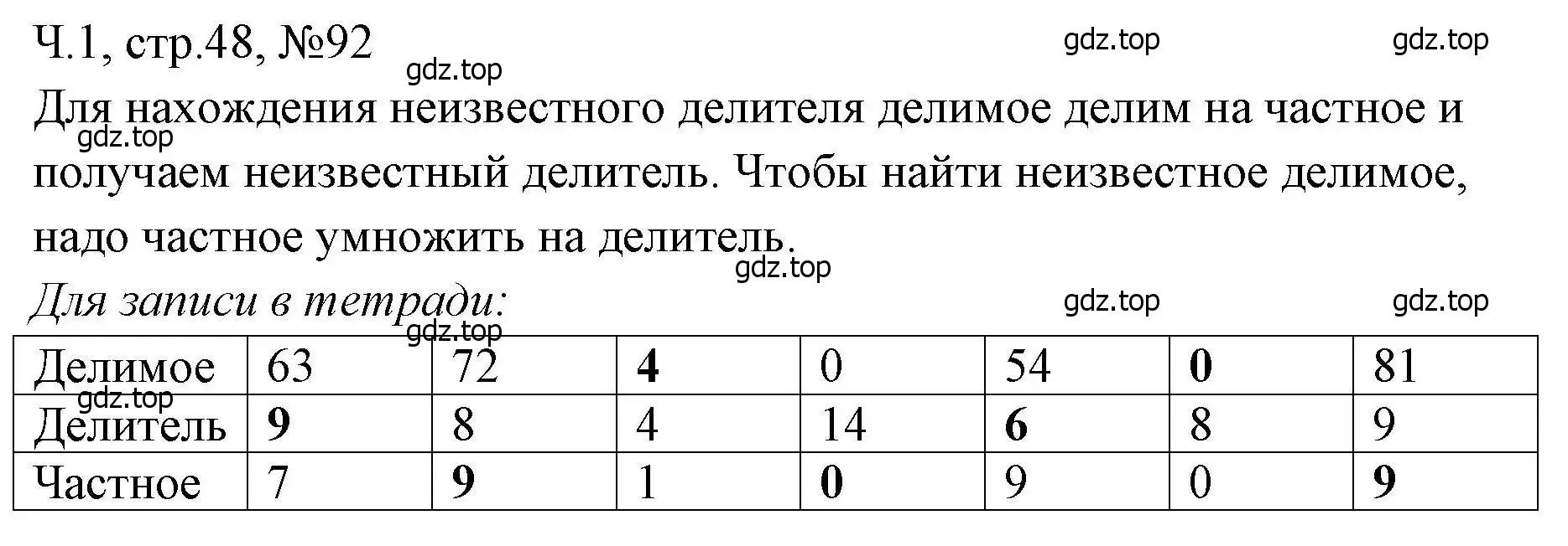 Решение номера 92 (страница 48) гдз по математике 3 класс Моро, Волкова, рабочая тетрадь 1 часть