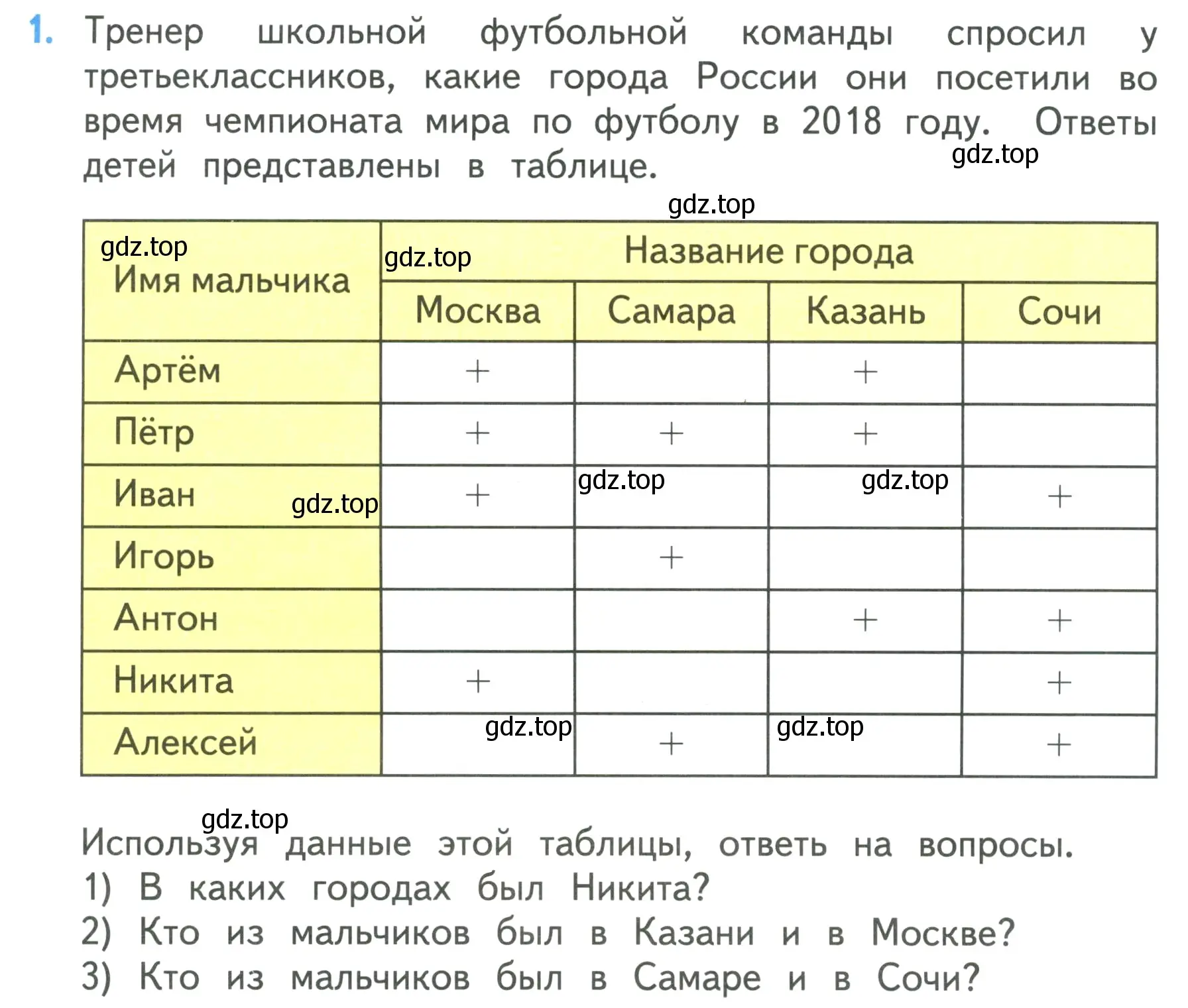 Условие номер 1 (страница 11) гдз по математике 3 класс Моро, Бантова, учебник 1 часть