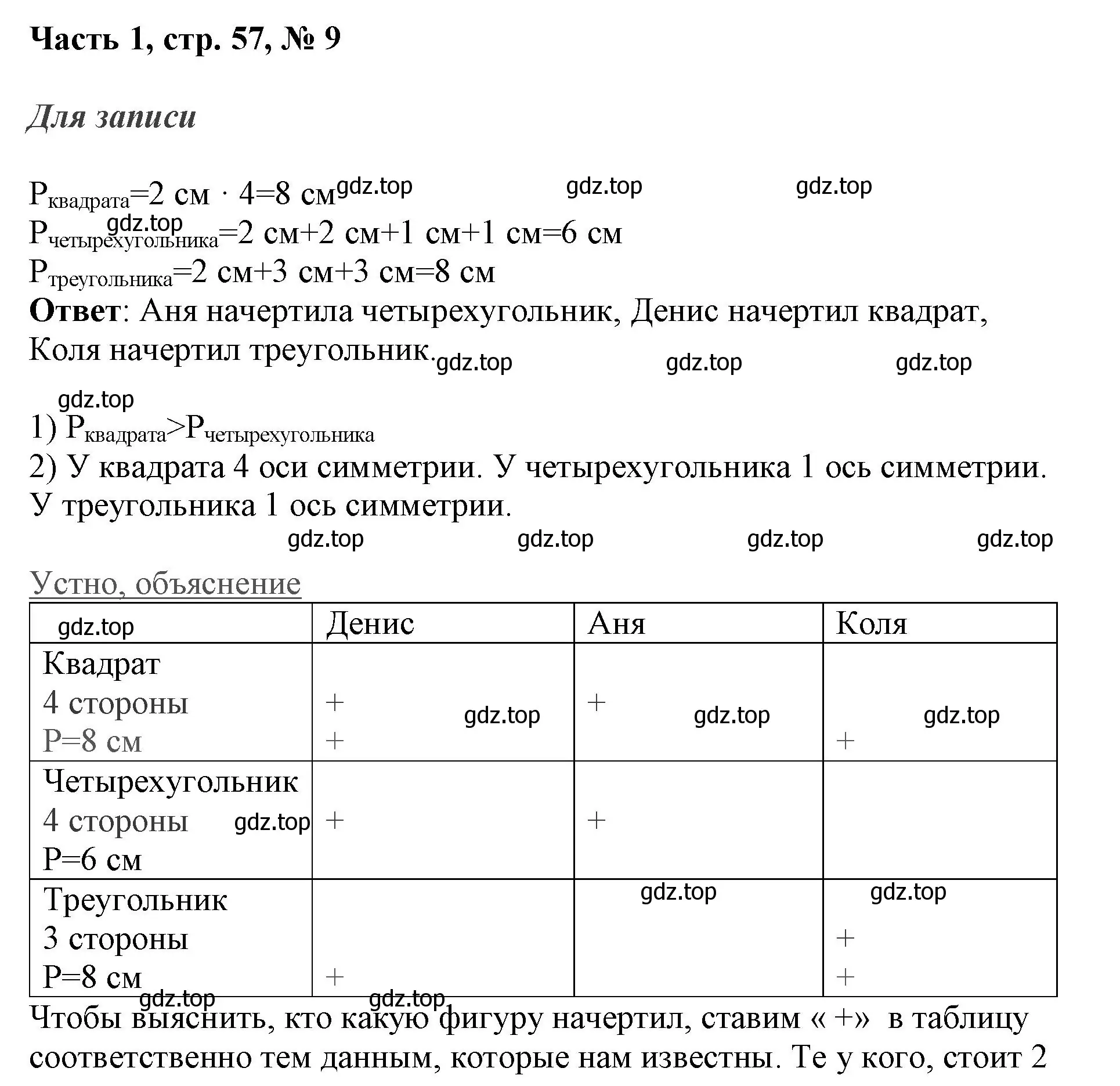 Решение номер 9 (страница 57) гдз по математике 3 класс Моро, Бантова, учебник 1 часть