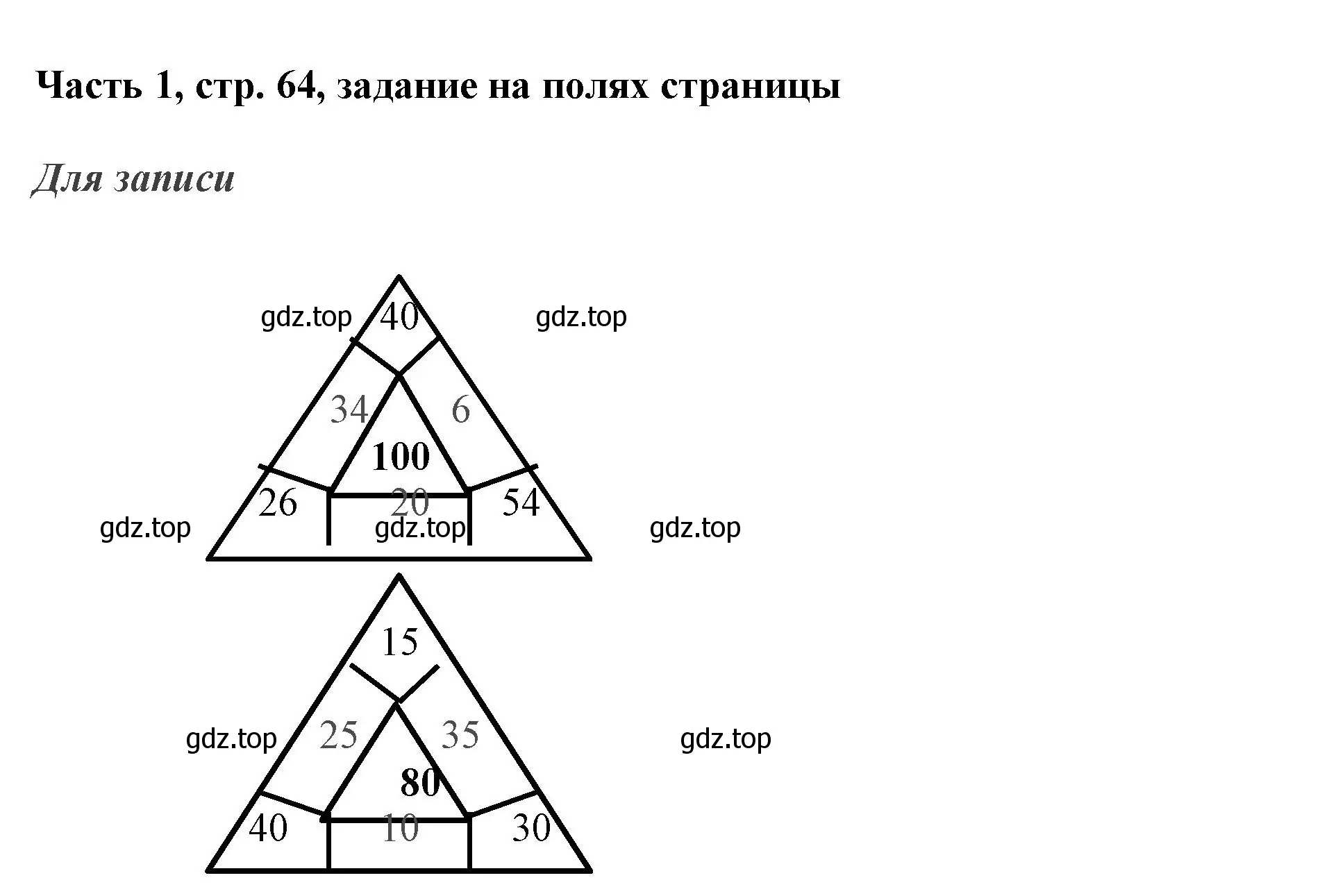 Решение номер Задание на полях (страница 65) гдз по математике 3 класс Моро, Бантова, учебник 1 часть