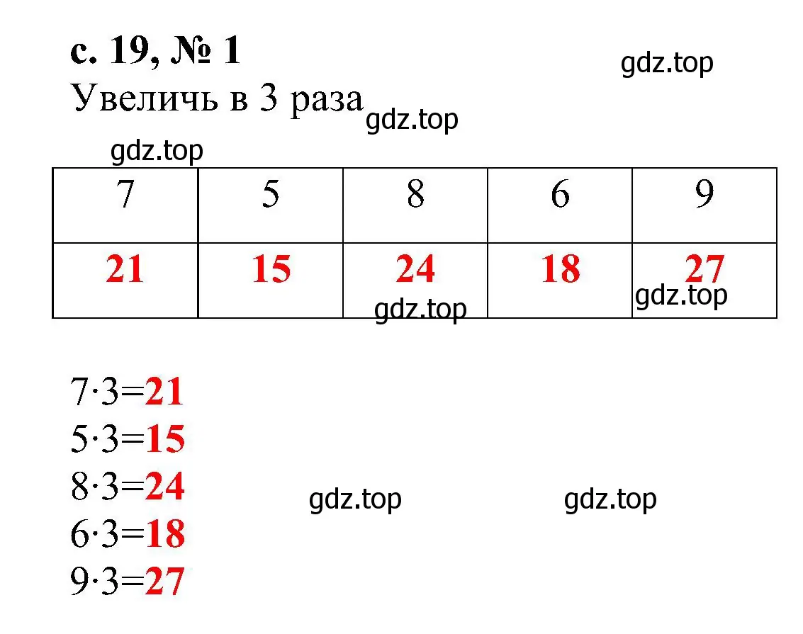 Решение номер 1 (страница 19) гдз по математике 3 класс Волкова, проверочные работы