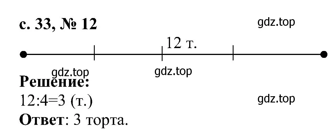 Решение номер 12 (страница 33) гдз по математике 3 класс Волкова, тетрадь учебных достижений