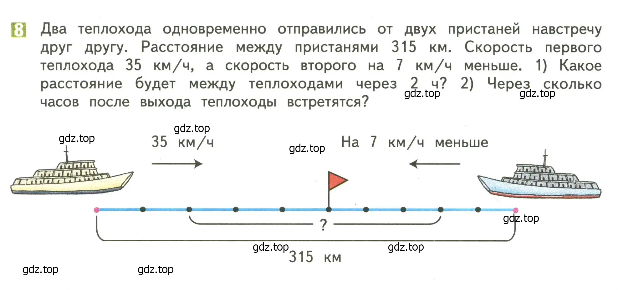 Условие номер 8 (страница 74) гдз по математике 4 класс Дорофеев, Миракова, учебник 2 часть