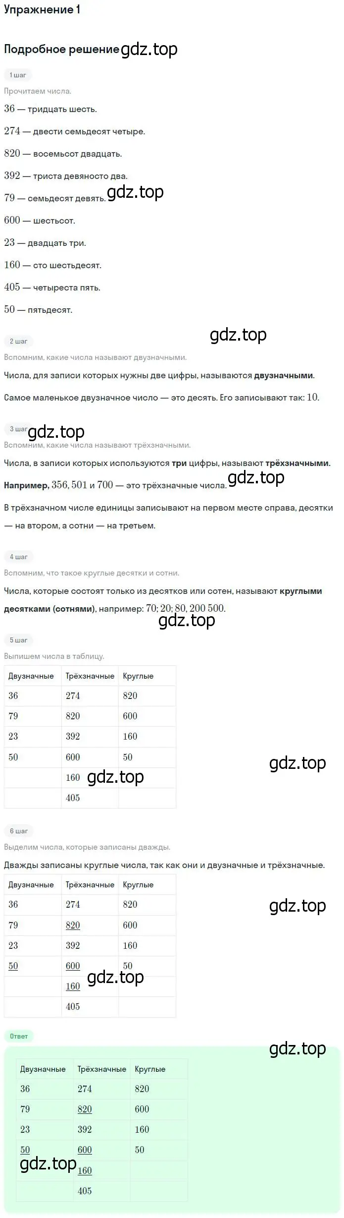 Решение номер 1 (страница 10) гдз по математике 4 класс Дорофеев, Миракова, учебник 1 часть