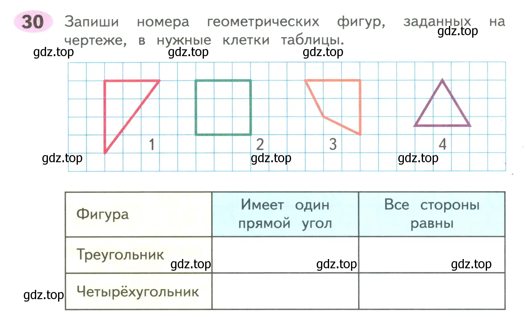 Условие номер 30 (страница 24) гдз по математике 4 класс Волкова, рабочая тетрадь 1 часть