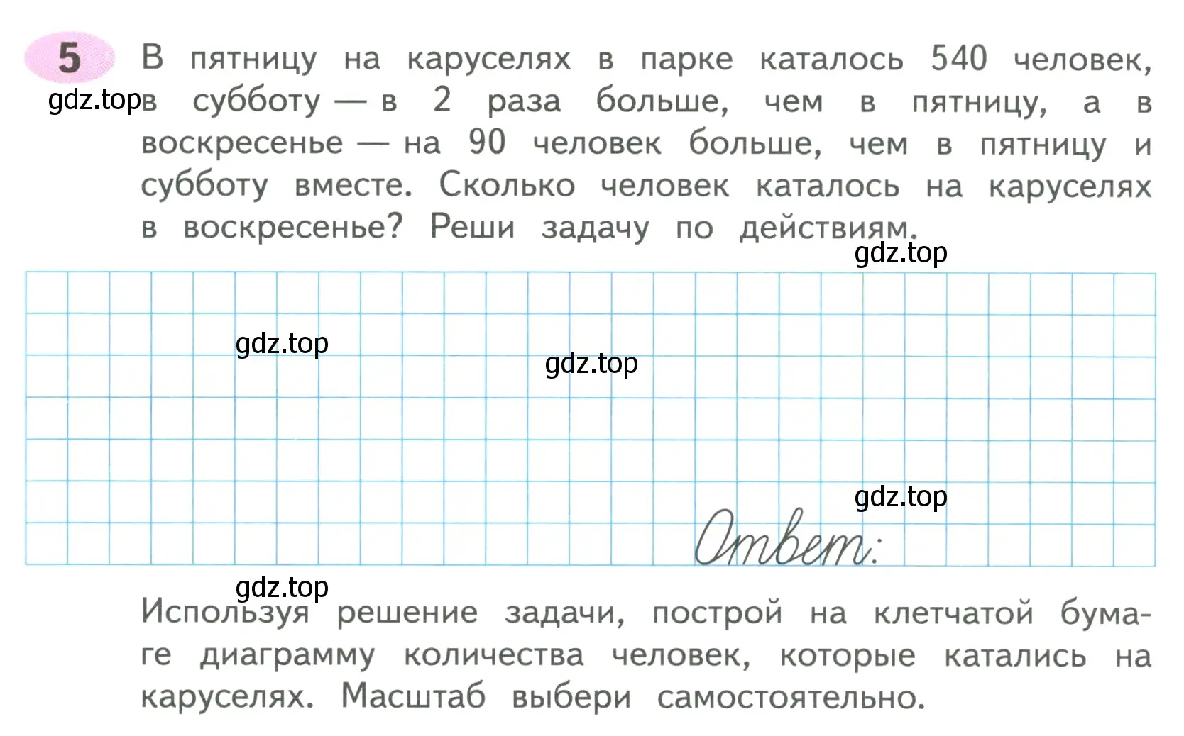 Условие номер 5 (страница 12) гдз по математике 4 класс Волкова, рабочая тетрадь 2 часть