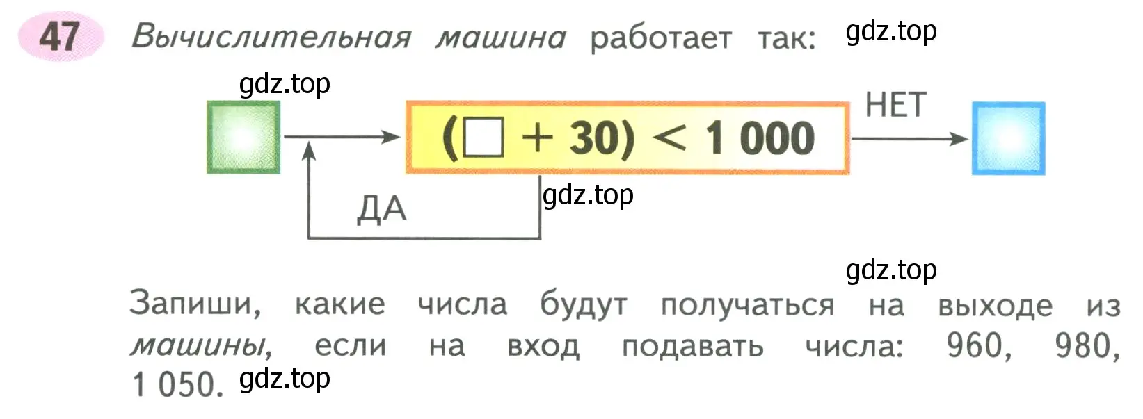 Условие номер 47 (страница 53) гдз по математике 4 класс Волкова, рабочая тетрадь 2 часть