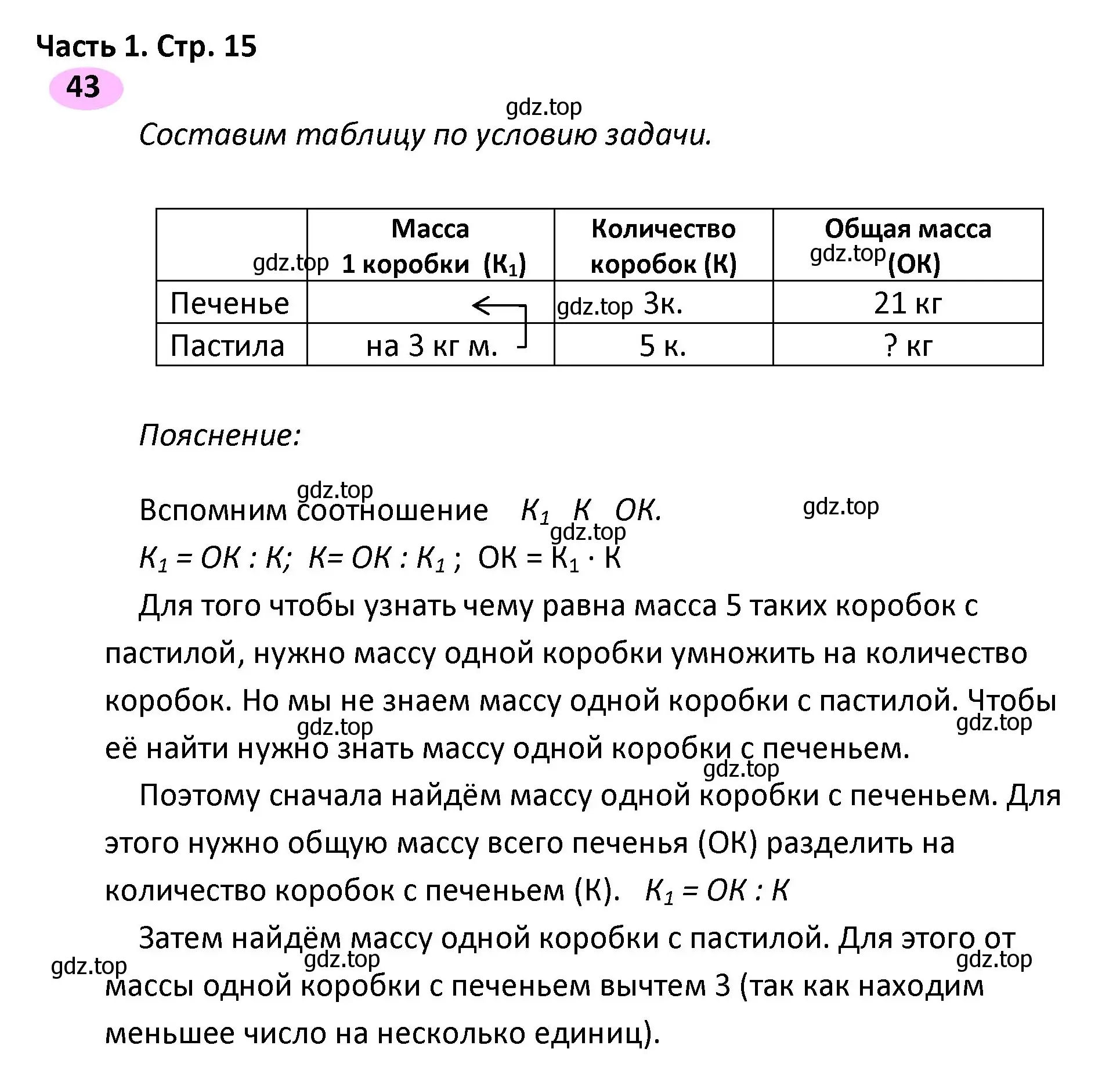 Решение номер 43 (страница 15) гдз по математике 4 класс Волкова, рабочая тетрадь 1 часть