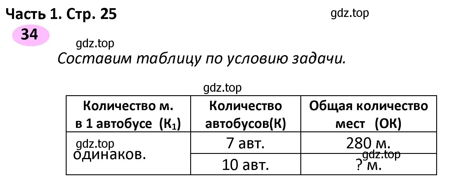 Решение номер 34 (страница 25) гдз по математике 4 класс Волкова, рабочая тетрадь 1 часть