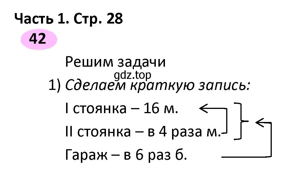 Решение номер 42 (страница 28) гдз по математике 4 класс Волкова, рабочая тетрадь 1 часть