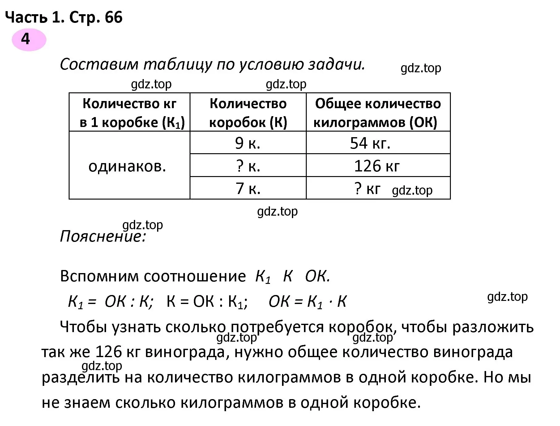 Решение номер 4 (страница 66) гдз по математике 4 класс Волкова, рабочая тетрадь 1 часть