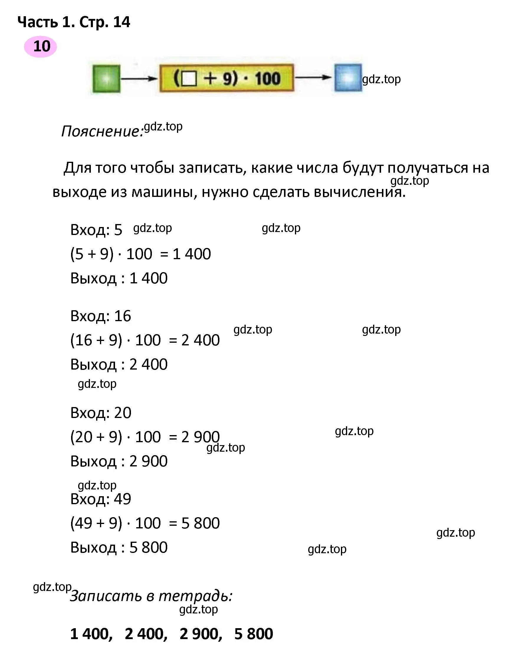 Решение номер 10 (страница 14) гдз по математике 4 класс Волкова, рабочая тетрадь 2 часть