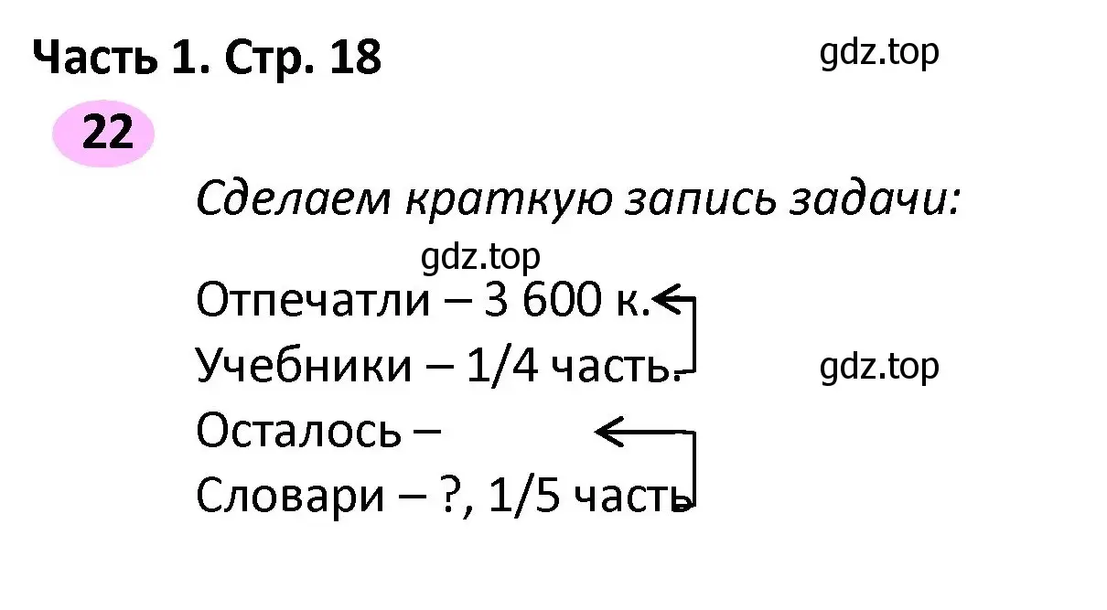 Решение номер 22 (страница 18) гдз по математике 4 класс Волкова, рабочая тетрадь 2 часть