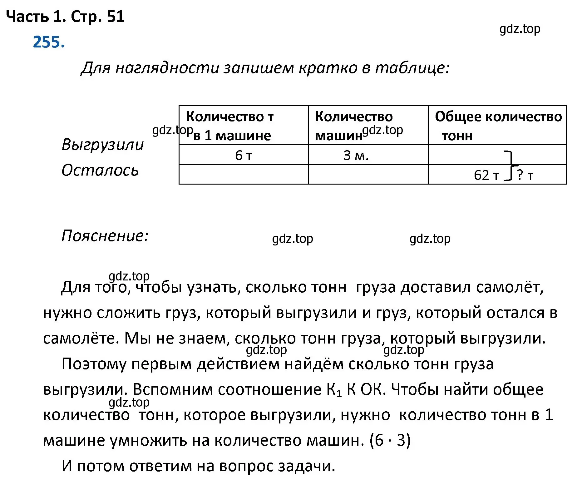 Решение номер 255 (страница 51) гдз по математике 4 класс Моро, Бантова, учебник 1 часть