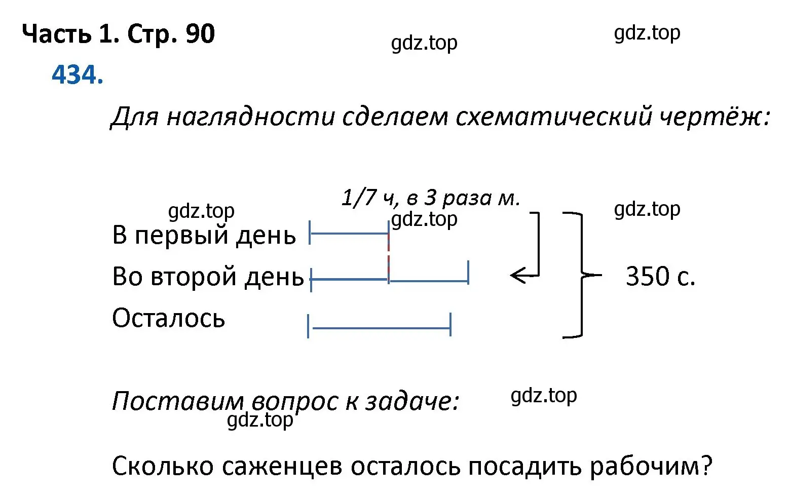 Решение номер 434 (страница 90) гдз по математике 4 класс Моро, Бантова, учебник 1 часть