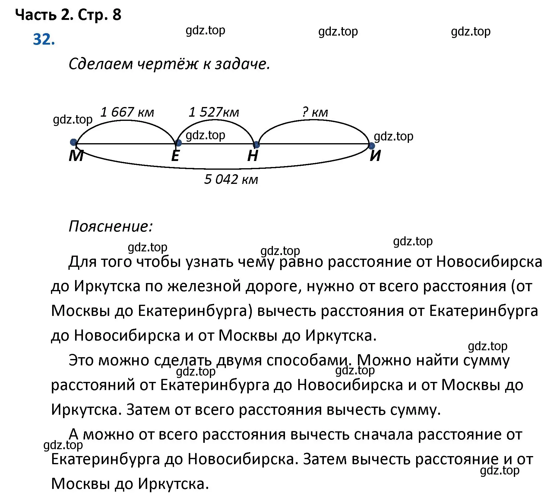 Решение номер 32 (страница 8) гдз по математике 4 класс Моро, Бантова, учебник 2 часть