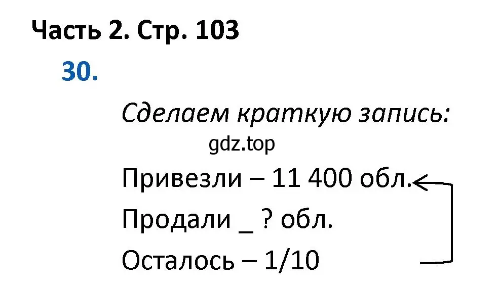 Решение номер 30 (страница 103) гдз по математике 4 класс Моро, Бантова, учебник 2 часть