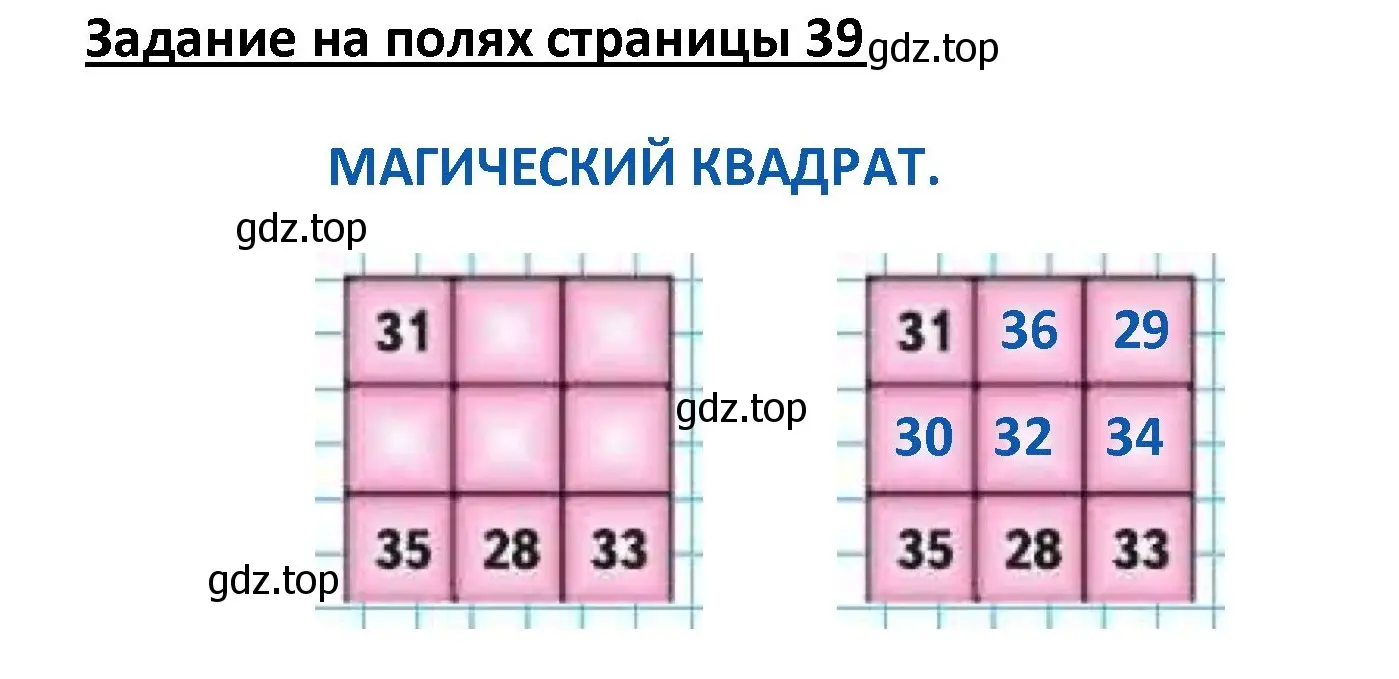 Решение  Ребус на полях (страница 39) гдз по математике 4 класс Моро, Бантова, учебник 2 часть