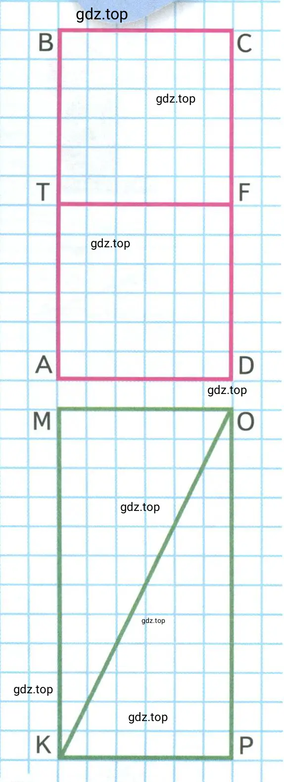 Прямоугольники ABCD и КМОР