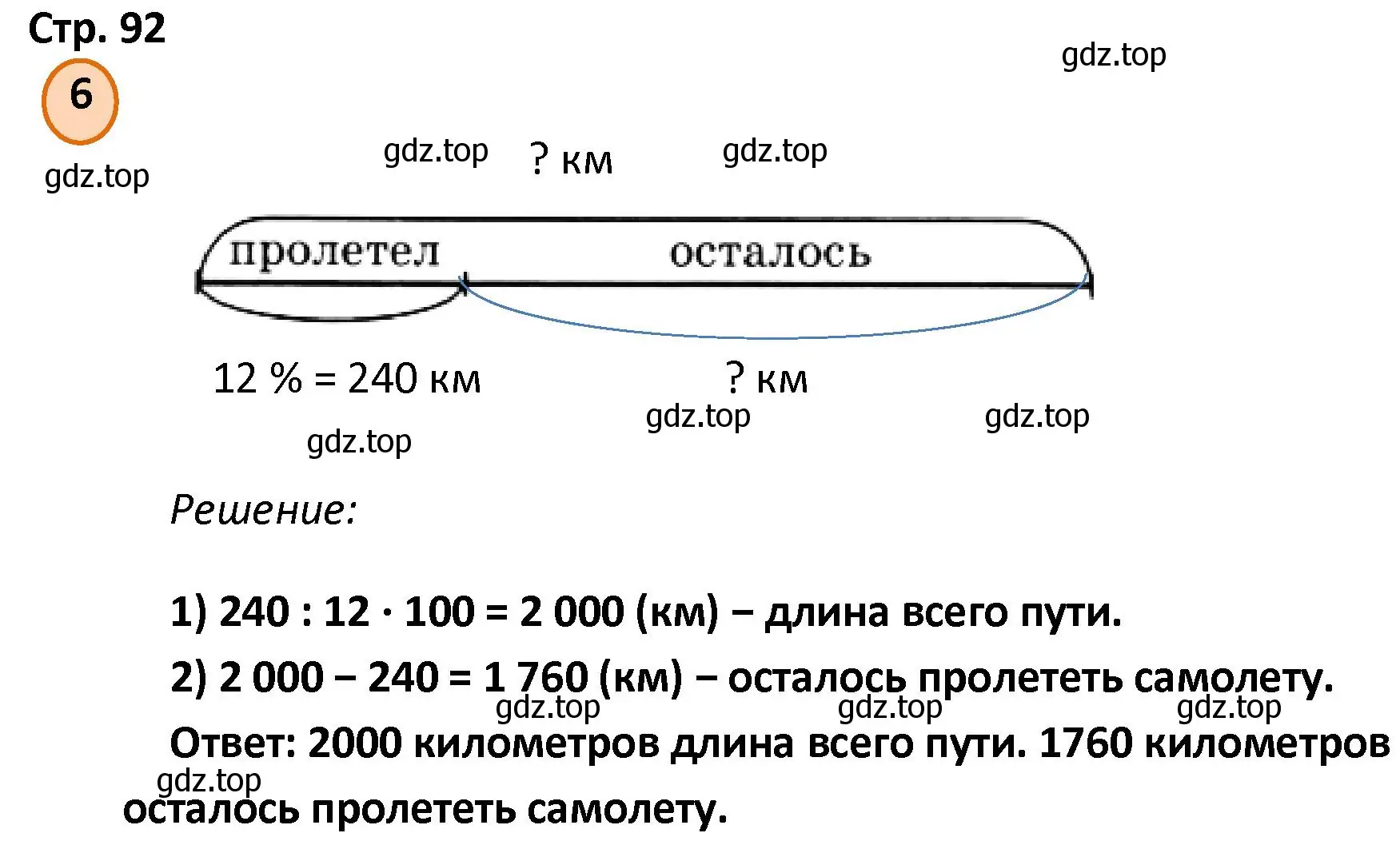 Решение номер 6 (страница 92) гдз по математике 4 класс Петерсон, учебник 1 часть