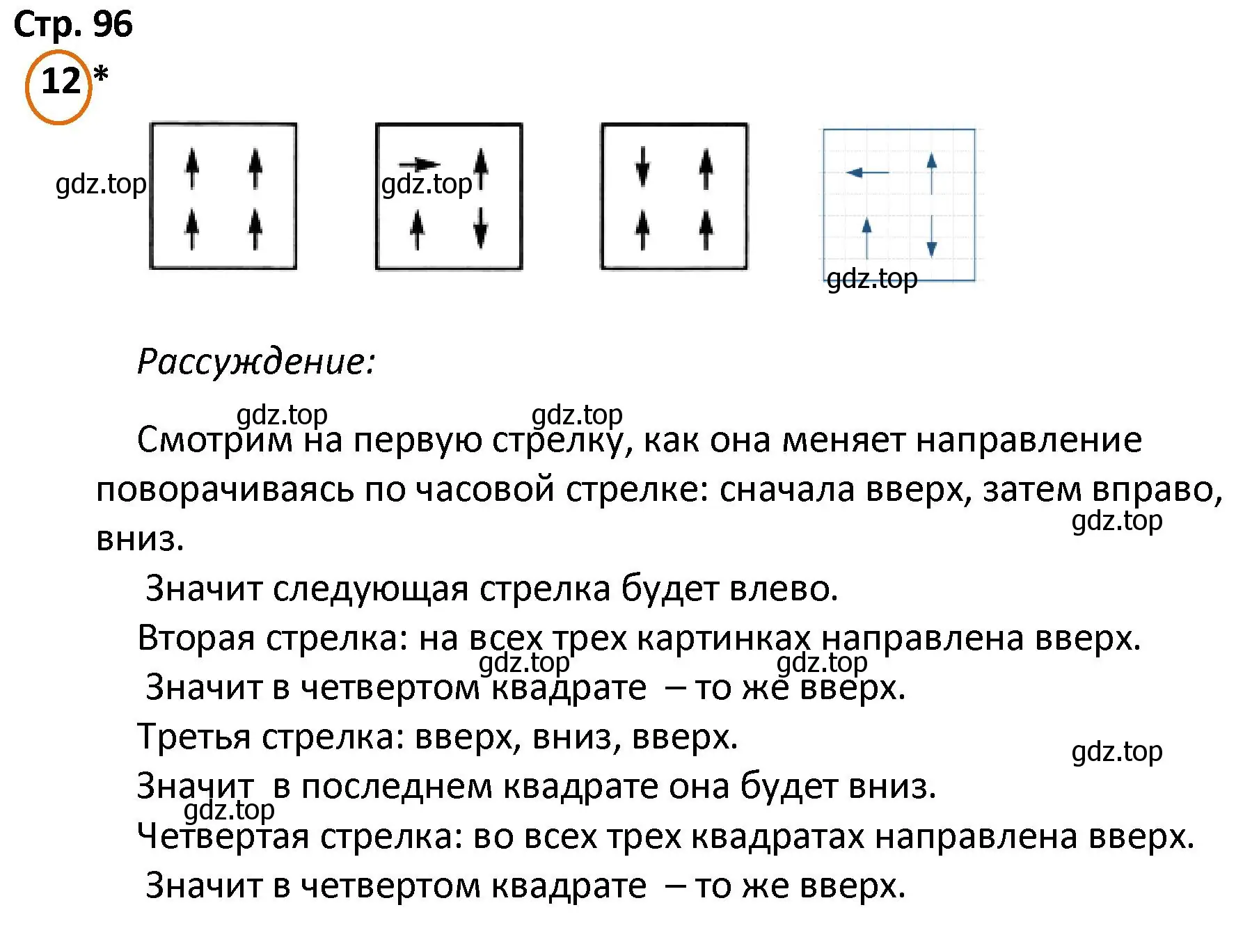 Решение номер 12 (страница 96) гдз по математике 4 класс Петерсон, учебник 1 часть