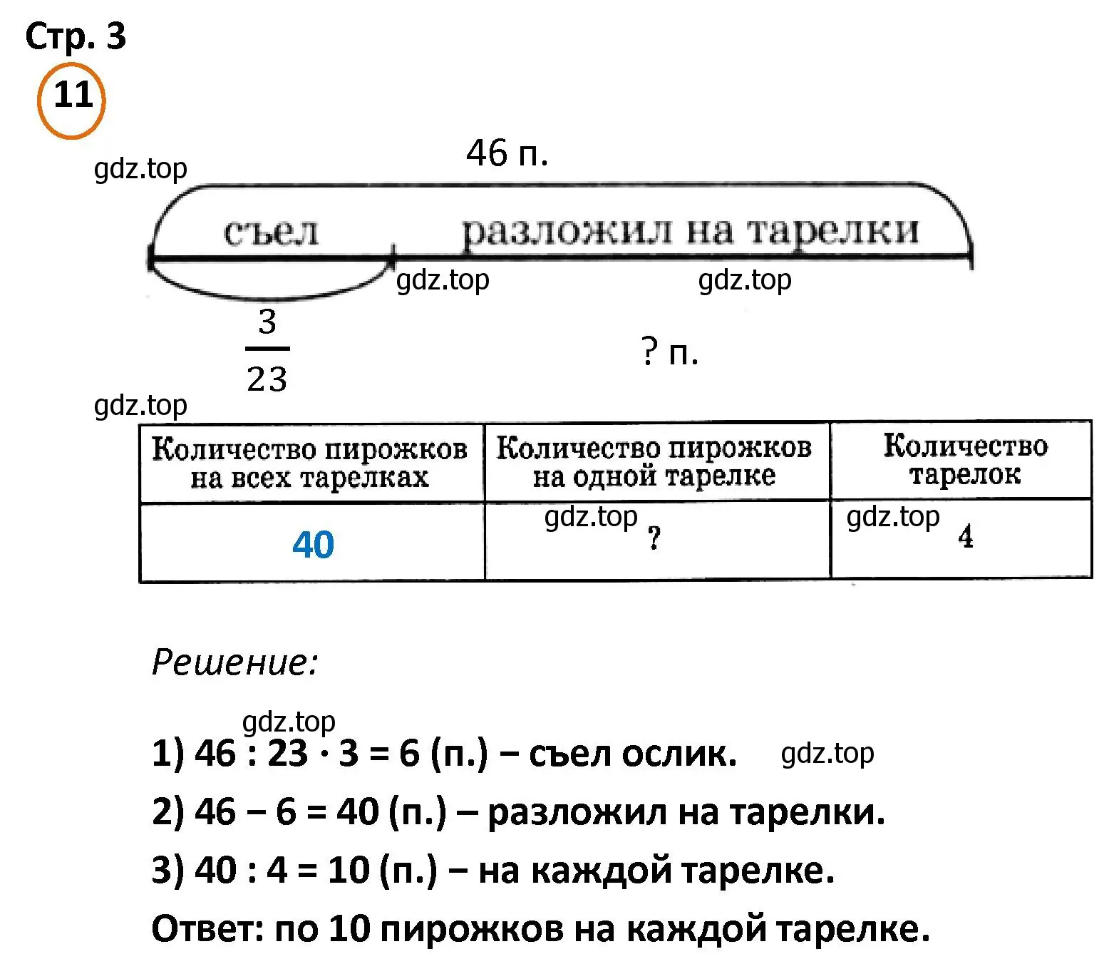 Решение номер 11 (страница 3) гдз по математике 4 класс Петерсон, учебник 2 часть