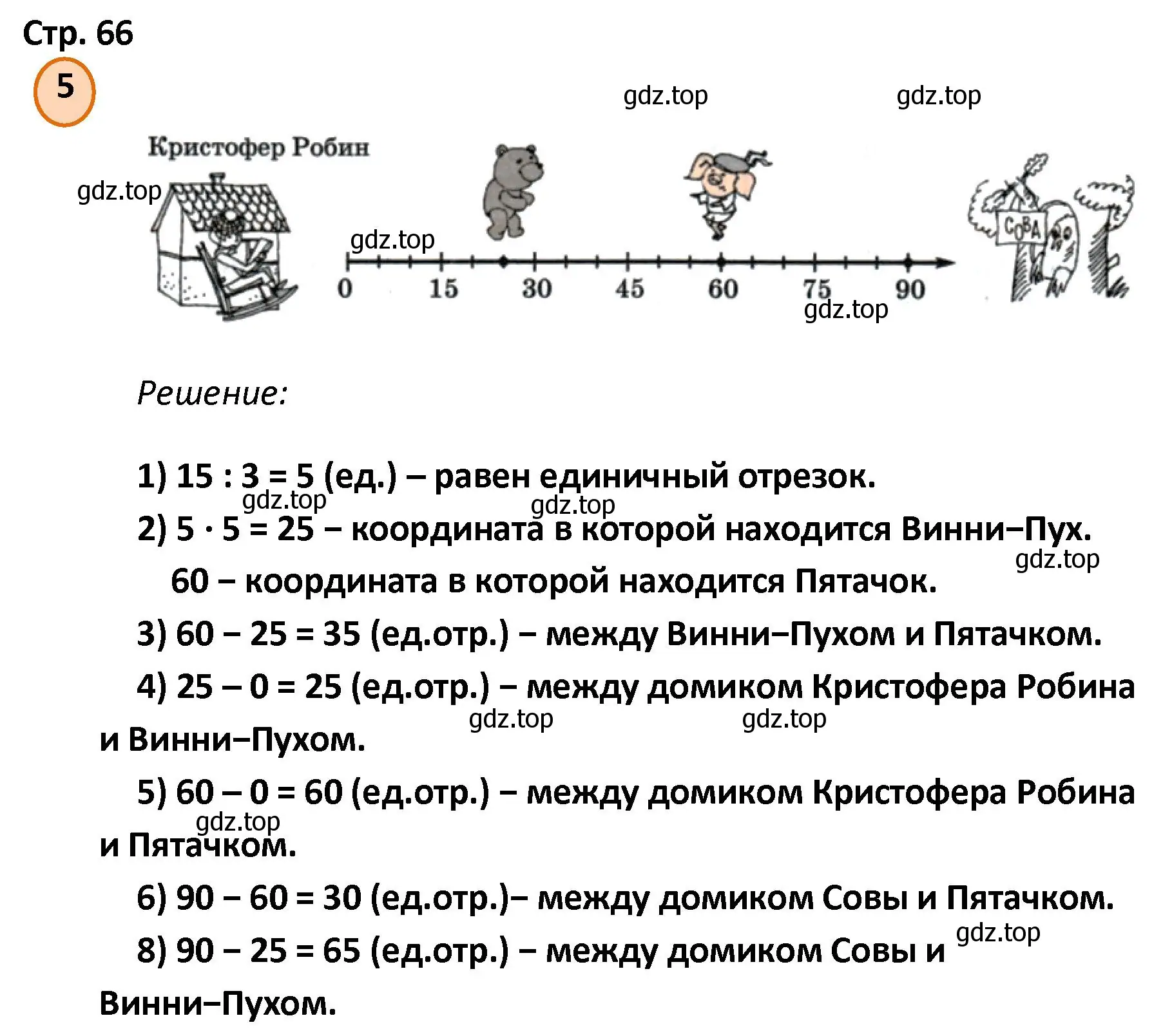 Решение номер 5 (страница 66) гдз по математике 4 класс Петерсон, учебник 2 часть