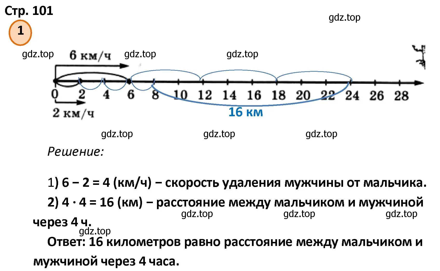 Решение номер 1 (страница 101) гдз по математике 4 класс Петерсон, учебник 2 часть