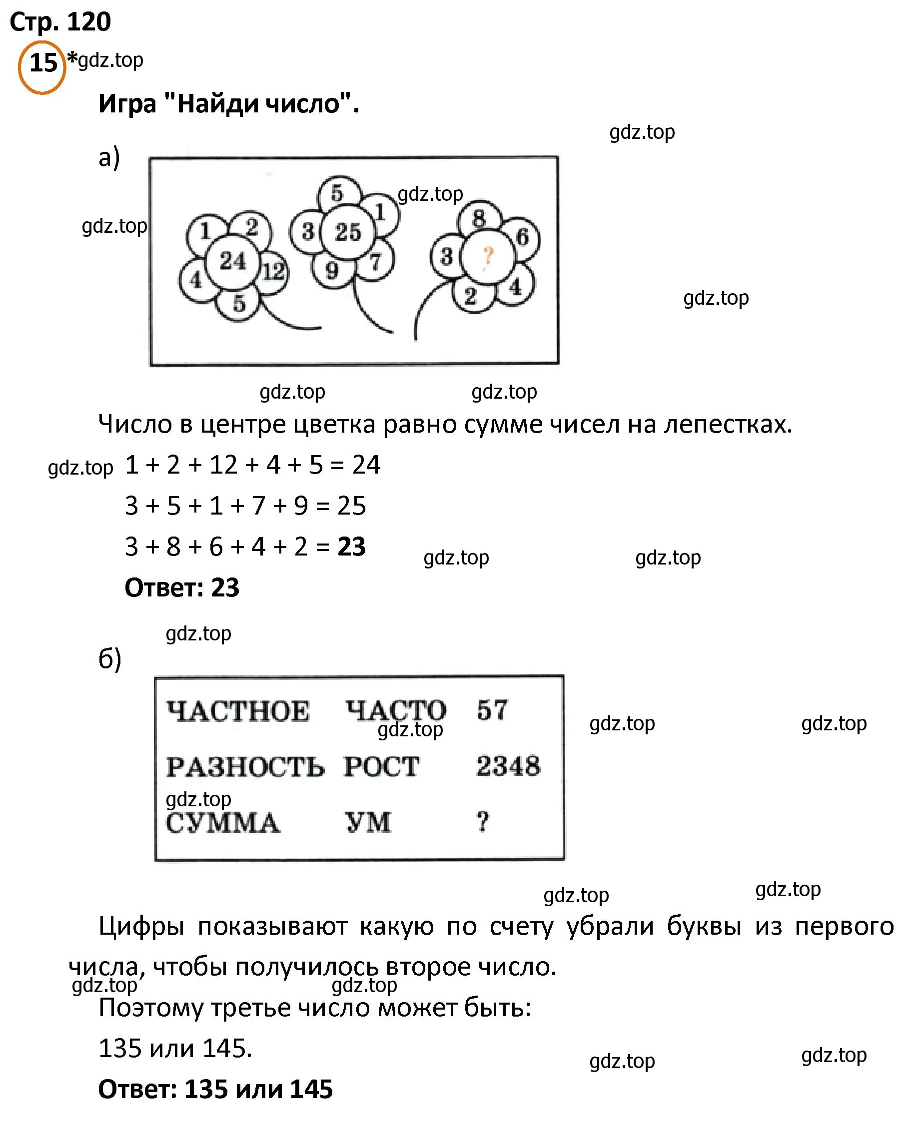 Решение номер 15 (страница 120) гдз по математике 4 класс Петерсон, учебник 2 часть