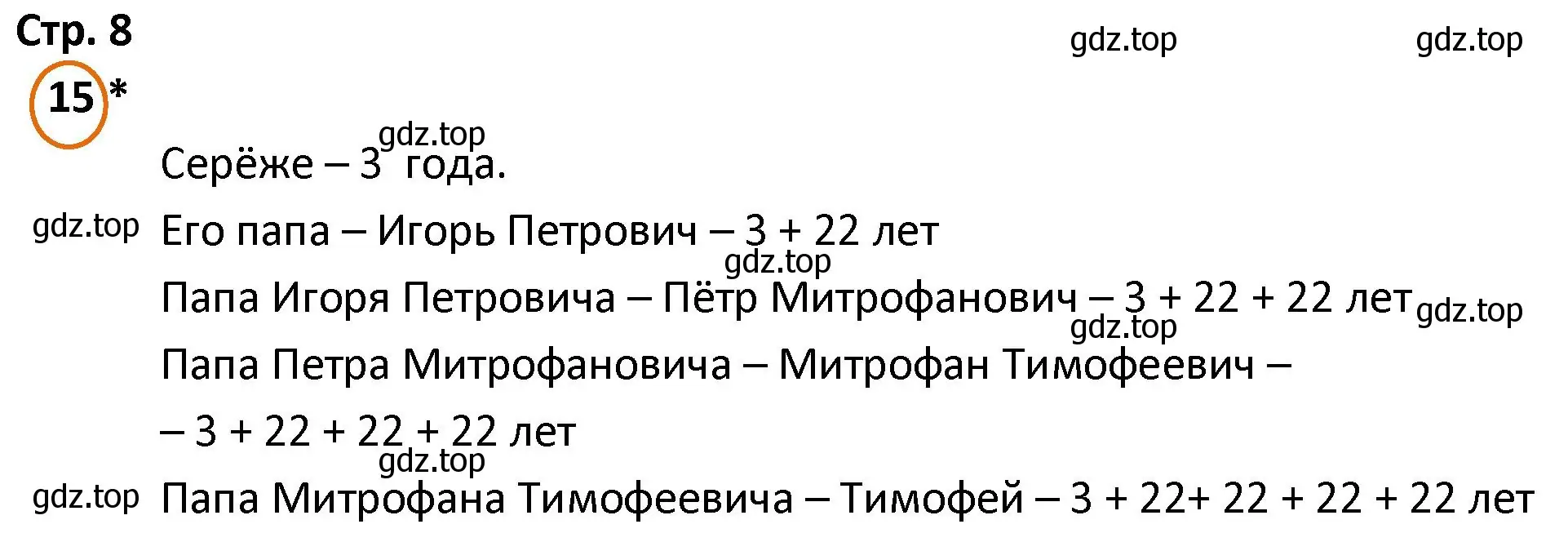 Решение номер 15 (страница 8) гдз по математике 4 класс Петерсон, учебник 3 часть