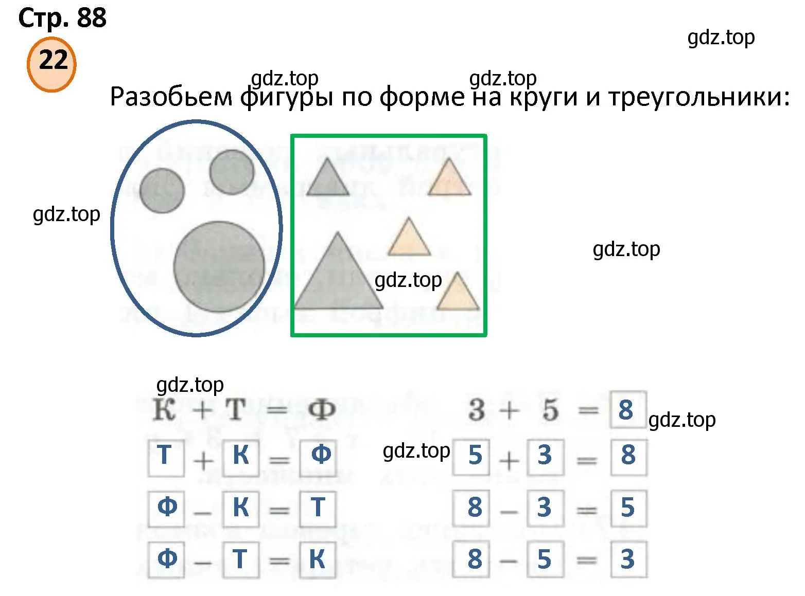 Решение номер 22 (страница 88) гдз по математике 4 класс Петерсон, учебник 3 часть