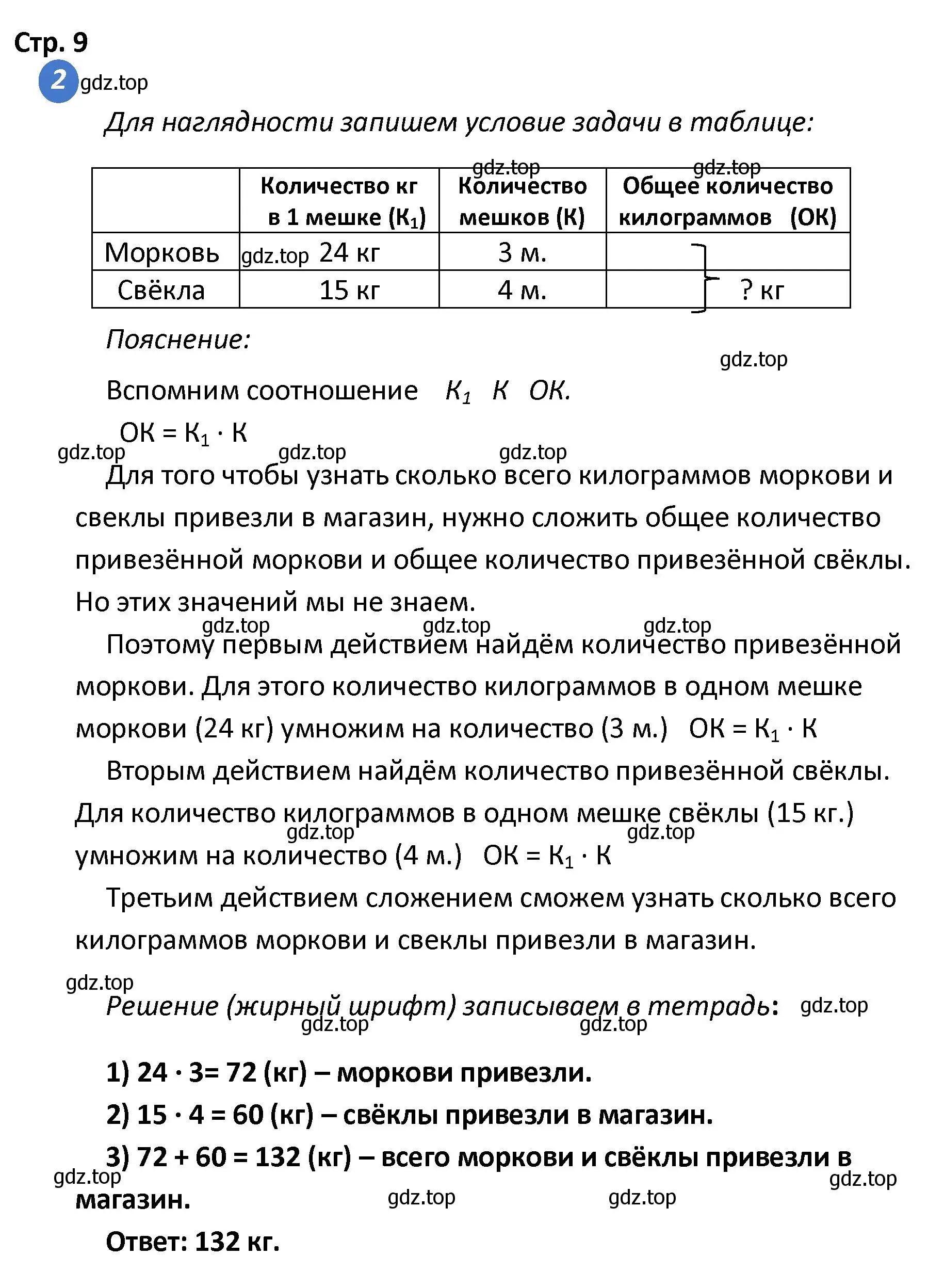 Решение номер 2 (страница 9) гдз по математике 4 класс Волкова, проверочные работы