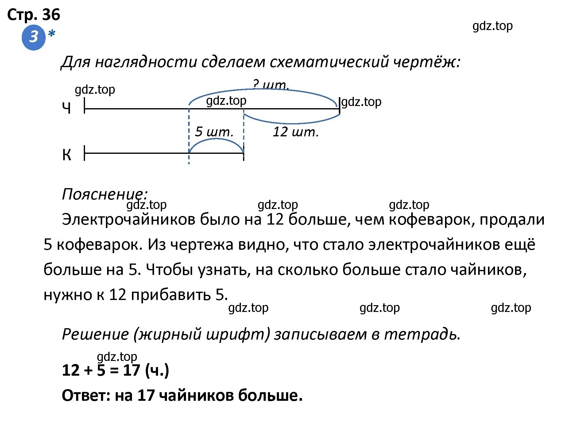 Решение номер 3 (страница 36) гдз по математике 4 класс Волкова, проверочные работы