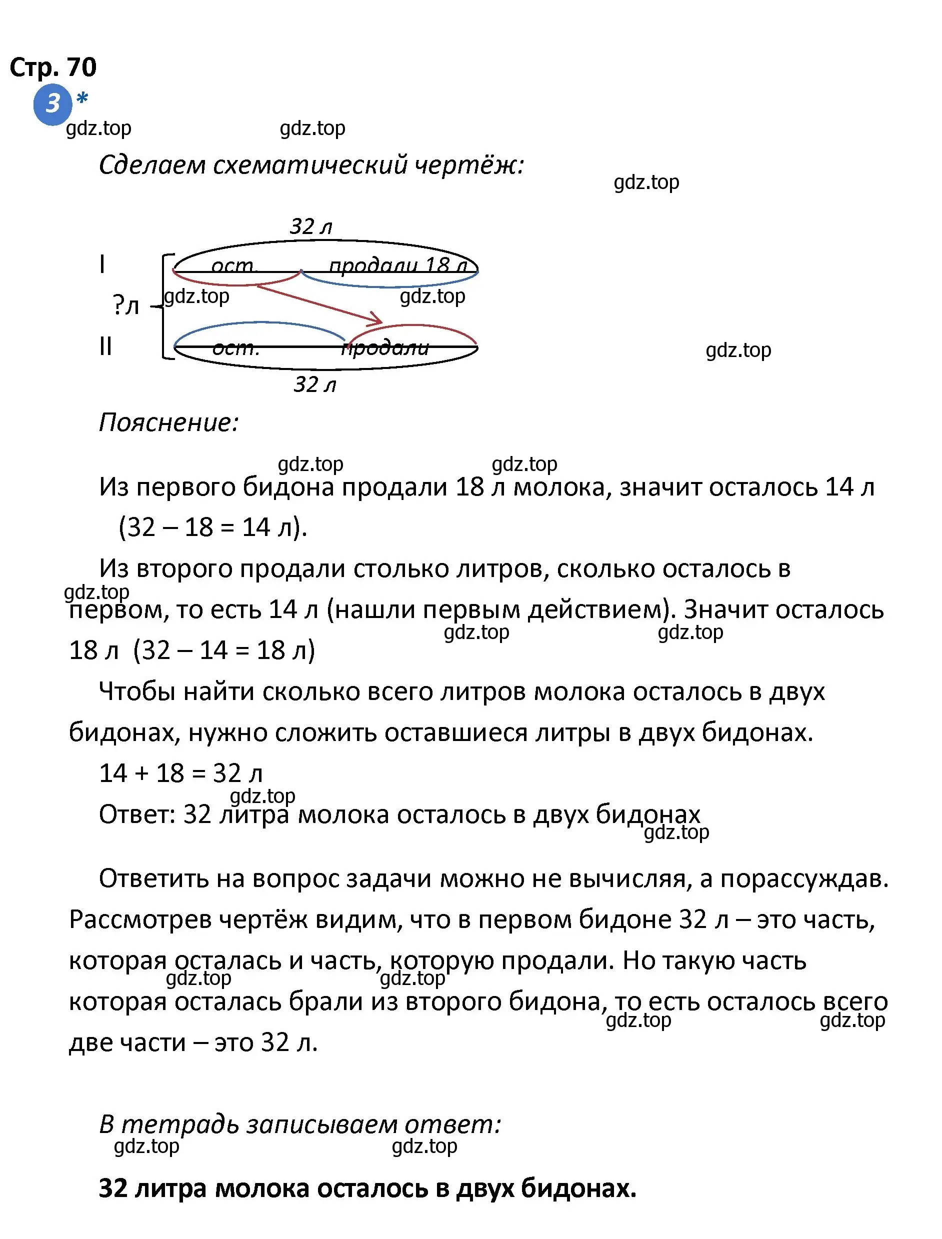 Решение номер 3 (страница 70) гдз по математике 4 класс Волкова, проверочные работы