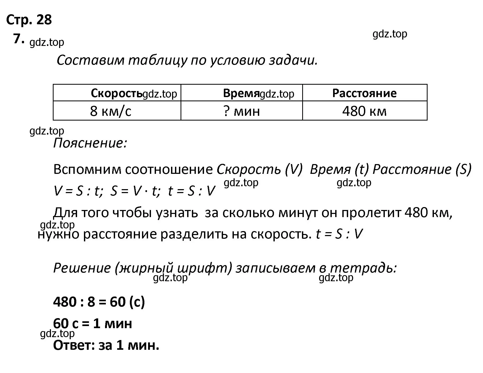 Решение номер 7 (страница 28) гдз по математике 4 класс Волкова, тетрадь учебных достижений