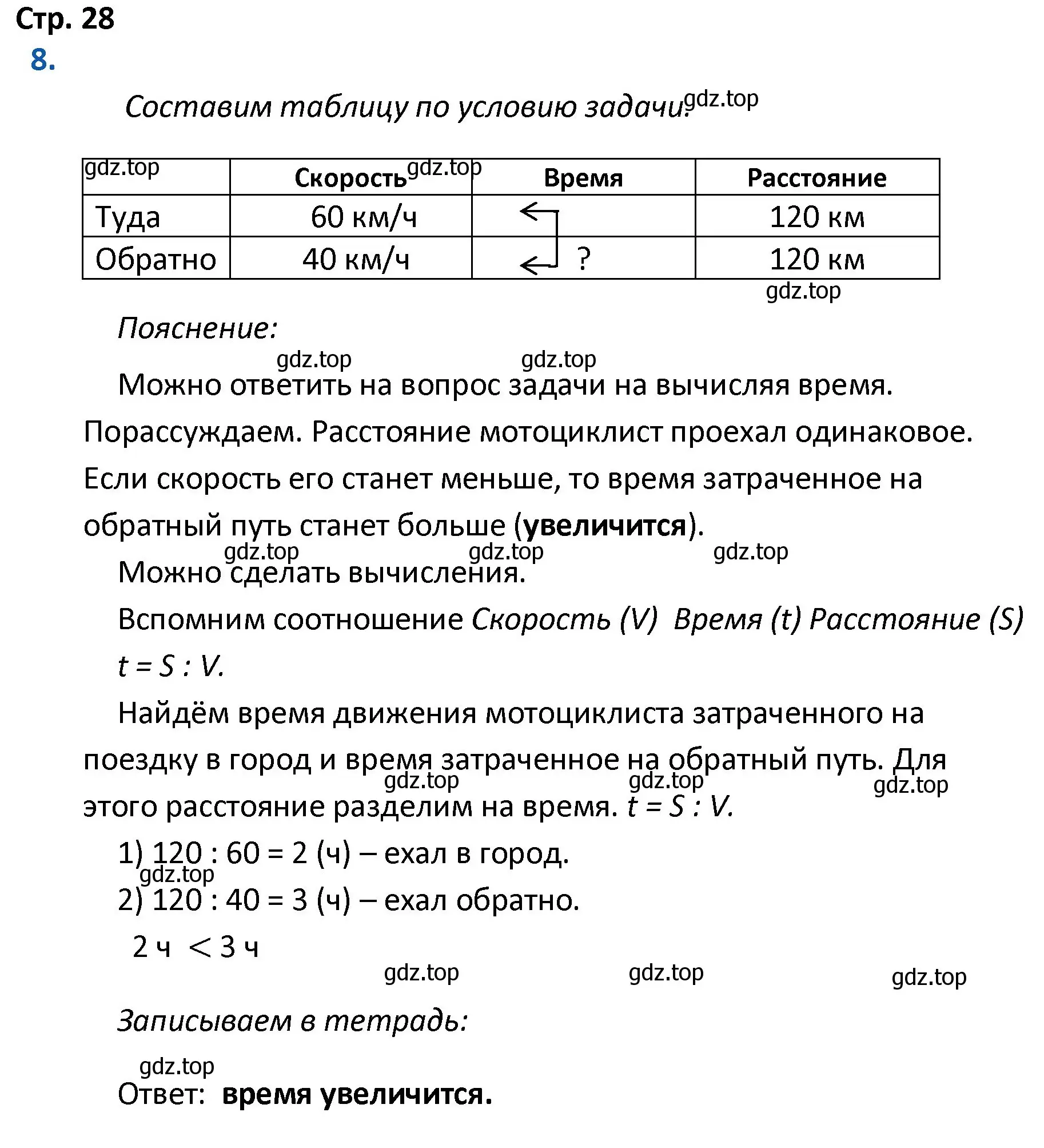 Решение номер 8 (страница 28) гдз по математике 4 класс Волкова, тетрадь учебных достижений