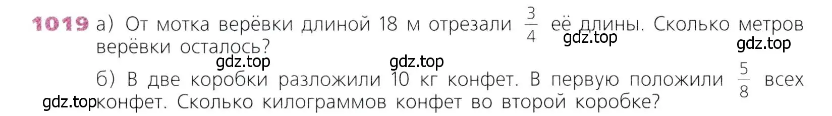 Условие номер 1019 (страница 268) гдз по математике 5 класс Дорофеев, Шарыгин, учебник