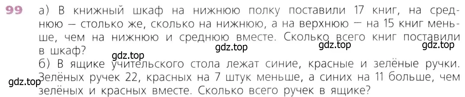 Условие номер 99 (страница 33) гдз по математике 5 класс Дорофеев, Шарыгин, учебник