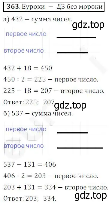 Решение 4. номер 363 (страница 95) гдз по математике 5 класс Дорофеев, Шарыгин, учебник