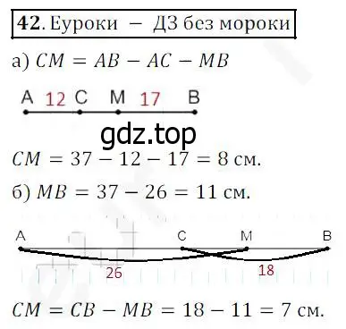 Решение 4. номер 42 (страница 17) гдз по математике 5 класс Дорофеев, Шарыгин, учебник