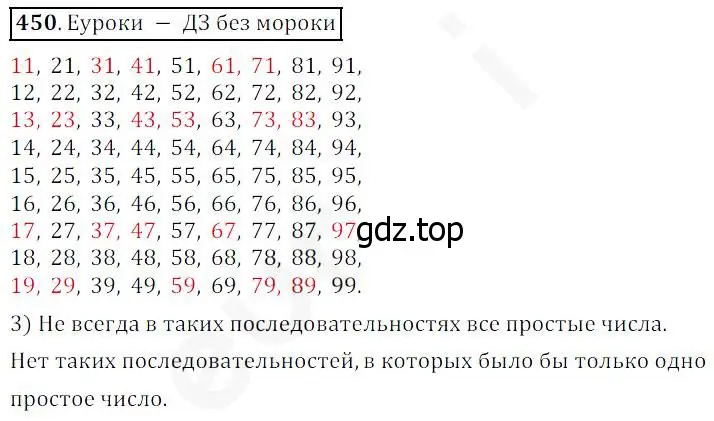 Решение 4. номер 450 (страница 119) гдз по математике 5 класс Дорофеев, Шарыгин, учебник