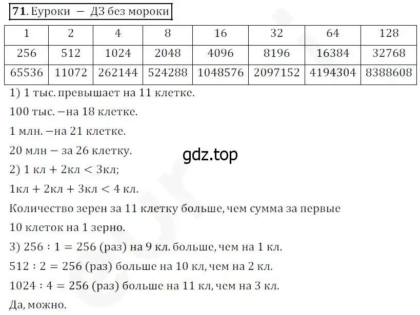 Решение 4. номер 71 (страница 27) гдз по математике 5 класс Дорофеев, Шарыгин, учебник