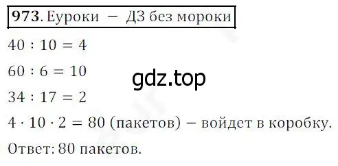 Решение 4. номер 973 (страница 248) гдз по математике 5 класс Дорофеев, Шарыгин, учебник