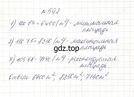 Решение 5. номер 592 (страница 154) гдз по математике 5 класс Дорофеев, Шарыгин, учебник