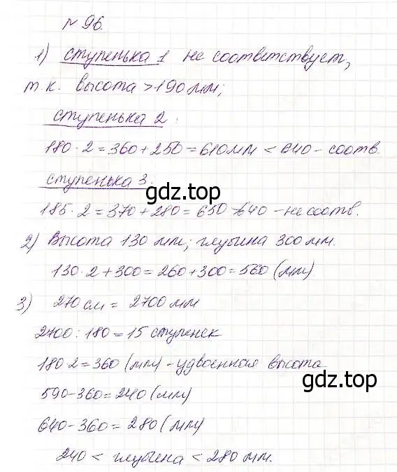 Решение 5. номер 96 (страница 32) гдз по математике 5 класс Дорофеев, Шарыгин, учебник
