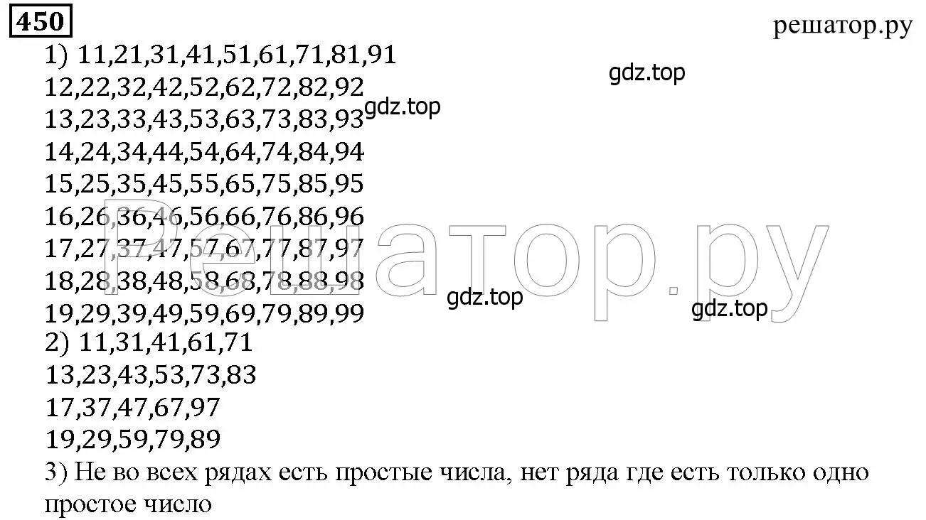 Решение 6. номер 450 (страница 119) гдз по математике 5 класс Дорофеев, Шарыгин, учебник